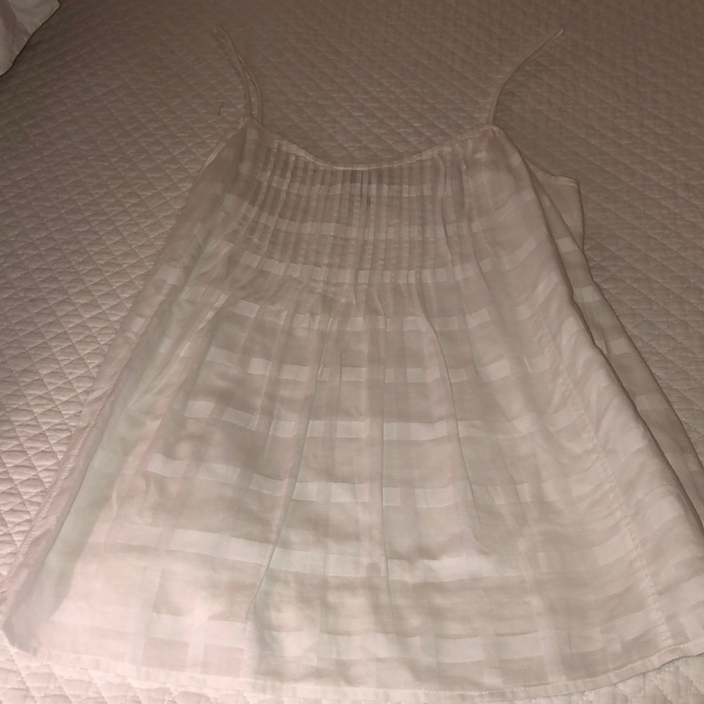 J Crew White linen blouse